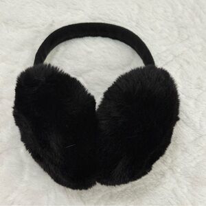 Black Faux Fur Earmuffs